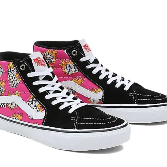 Vans Skate Sk8 Hi Shoes- Fuschia Fedora - Picture 2 of 8